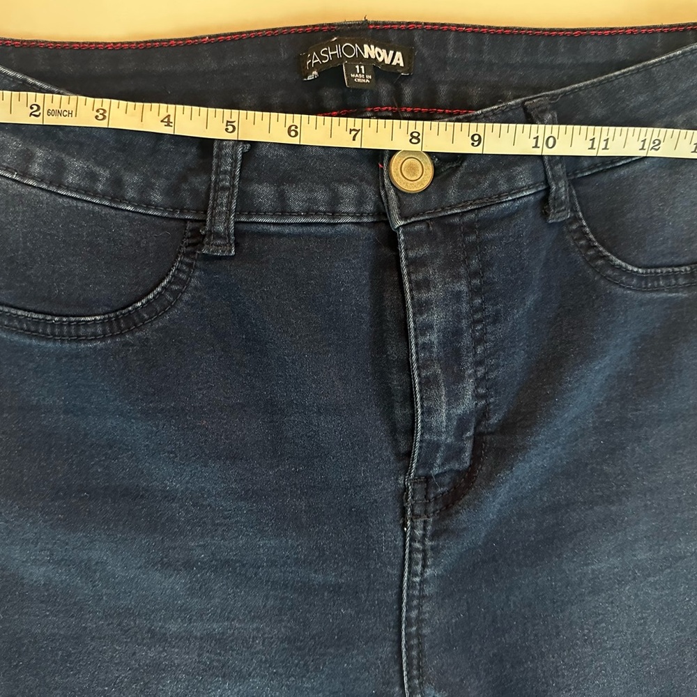 Fashion Nova Blue Skinny Jeans Classic Fit - Picture 3 of 5